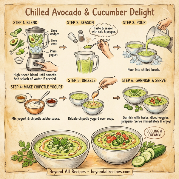 Chilled Avocado & Cucumber Delight instructions