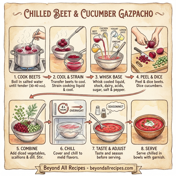 Chilled Beet & Cucumber Gazpacho instructions