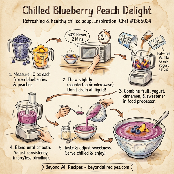 Chilled Blueberry Peach Delight instructions