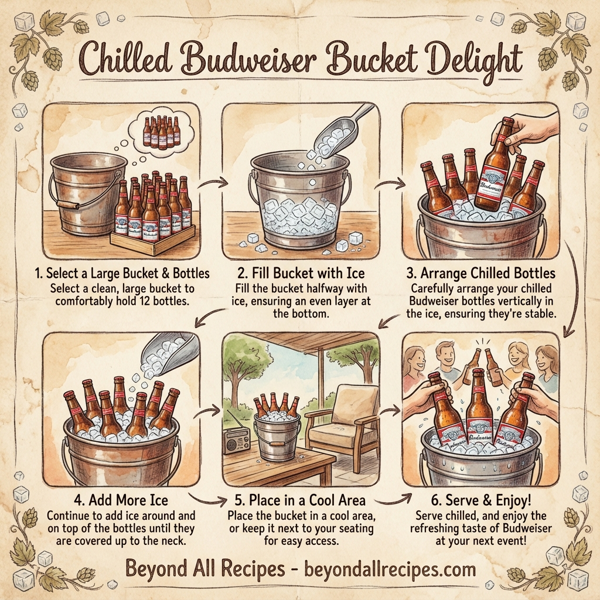 Chilled Budweiser Bucket Delight instructions