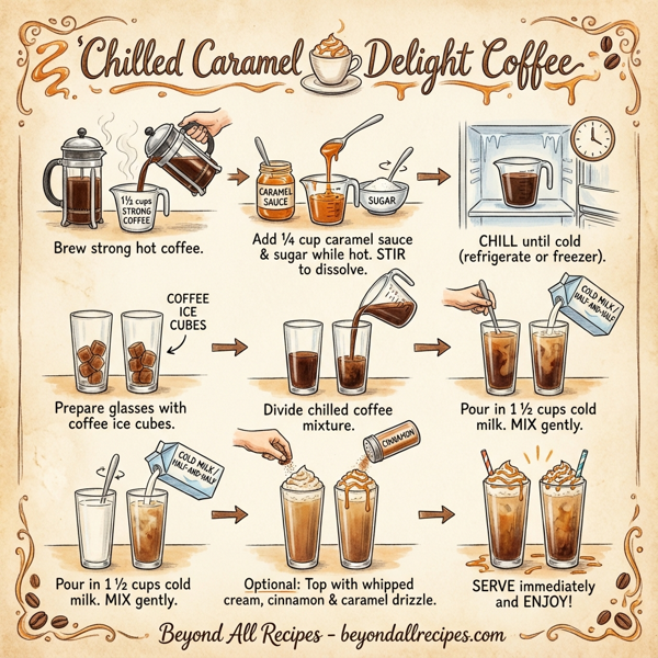 Chilled Caramel Delight Coffee instructions
