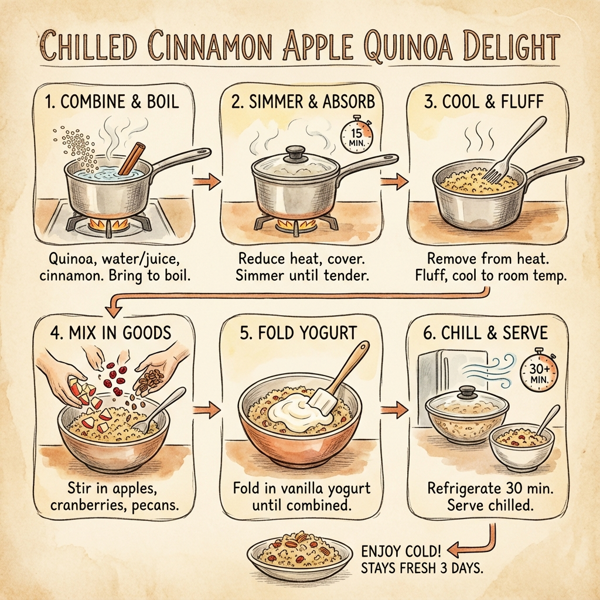 Chilled Cinnamon Apple Quinoa Delight instructions