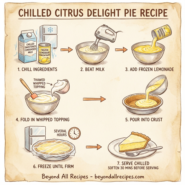 Chilled Citrus Delight Pie instructions