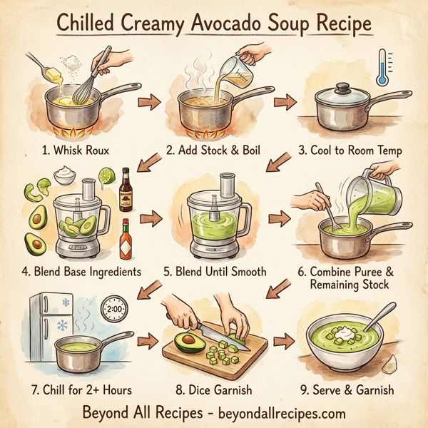 Chilled Creamy Avocado Soup instructions