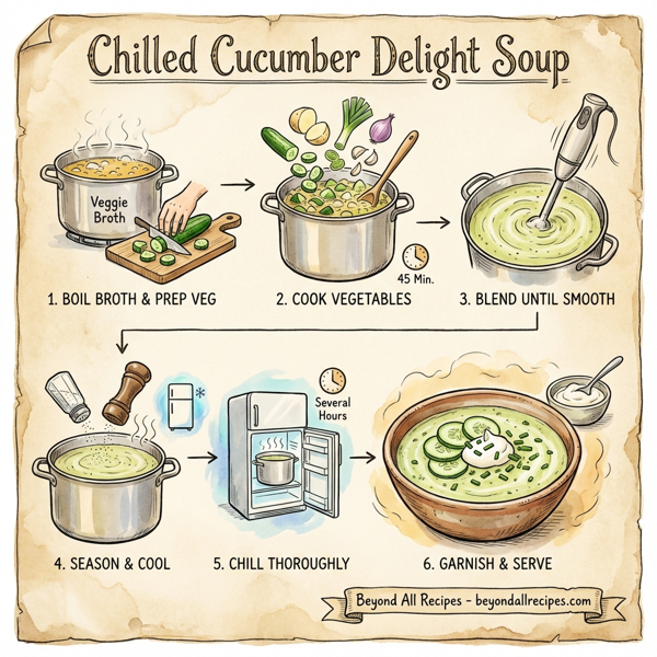 Chilled Cucumber Delight Soup instructions
