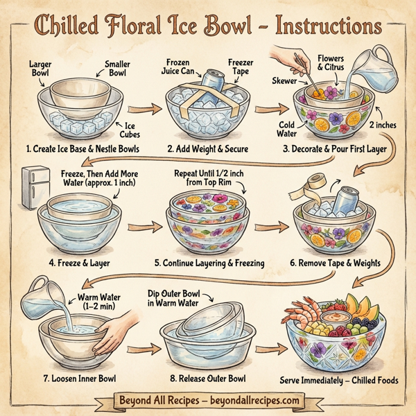 Chilled Floral Ice Bowl instructions