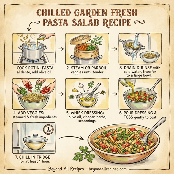 Chilled Garden Fresh Pasta Salad instructions