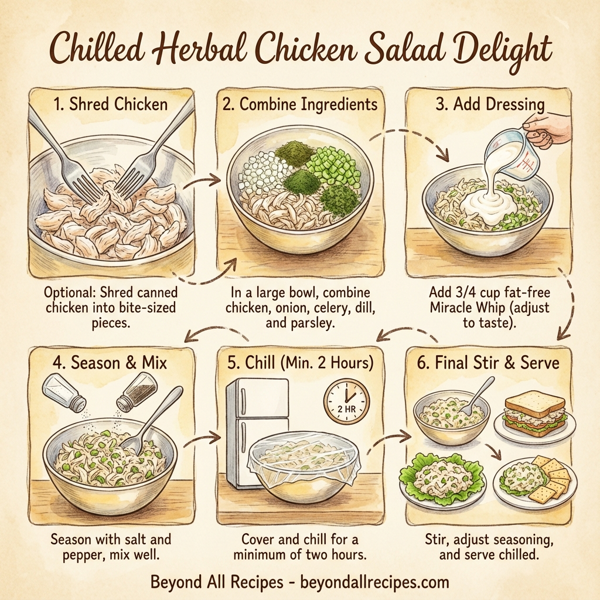Chilled Herbal Chicken Salad Delight instructions