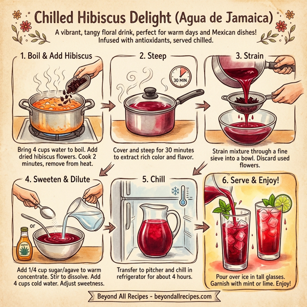 Chilled Hibiscus Delight instructions