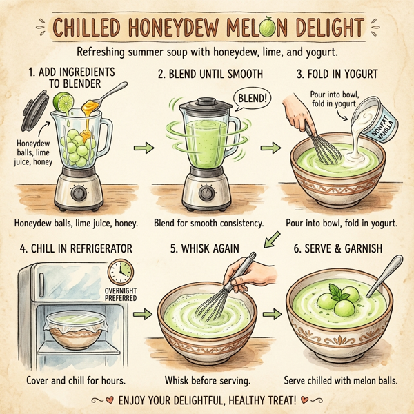 Chilled Honeydew Melon Delight instructions