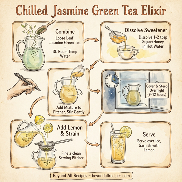 Chilled Jasmine Green Tea Elixir instructions