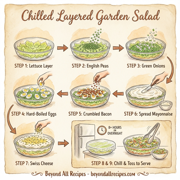 Chilled Layered Garden Salad instructions