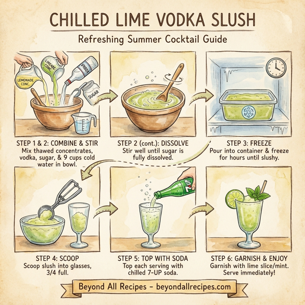 Chilled Lime Vodka Slush instructions
