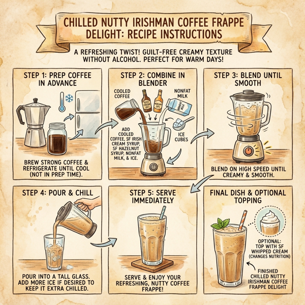 Chilled Nutty Irishman Coffee Frappe Delight instructions
