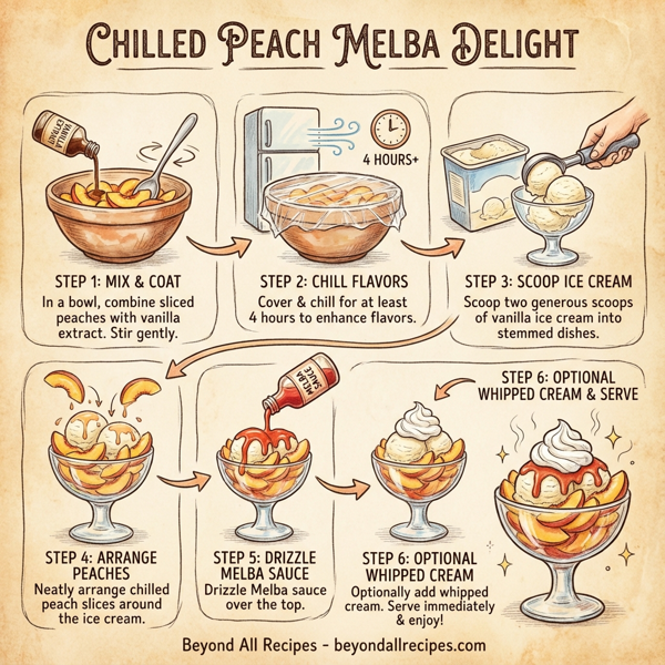 Chilled Peach Melba Delight instructions