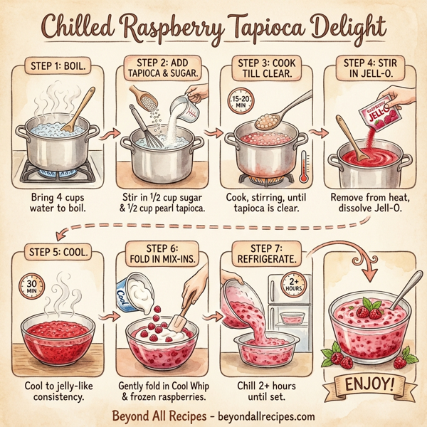 Chilled Raspberry Tapioca Delight instructions