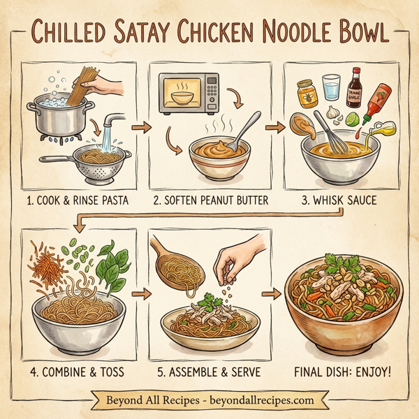 Chilled Satay Chicken Noodle Bowl instructions