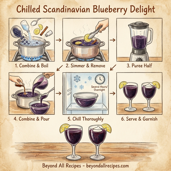 Chilled Scandinavian Blueberry Delight instructions
