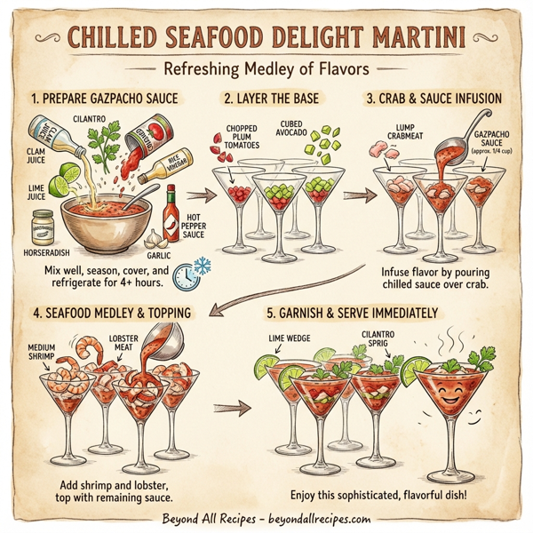 Chilled Seafood Delight Martini instructions