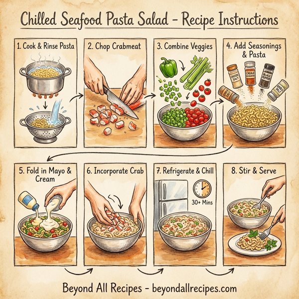 Chilled Seafood Pasta Salad instructions