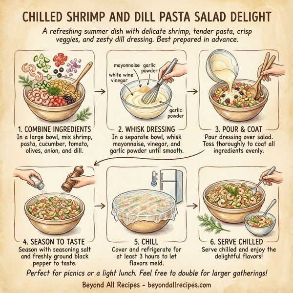 Chilled Shrimp and Dill Pasta Salad Delight instructions