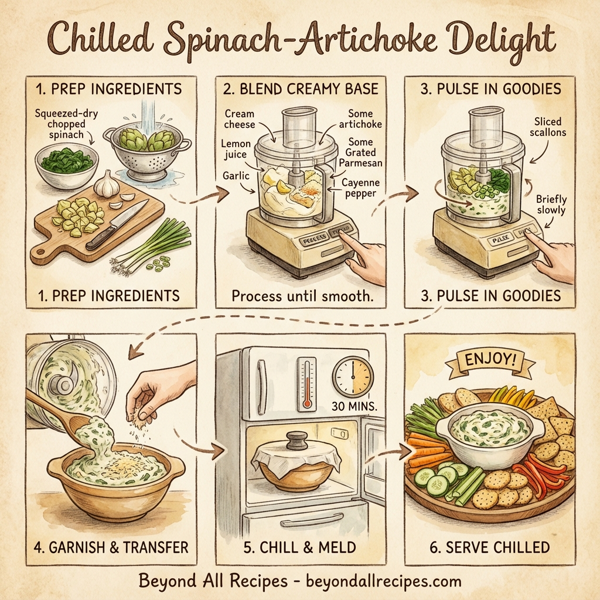 Chilled Spinach-Artichoke Delight instructions
