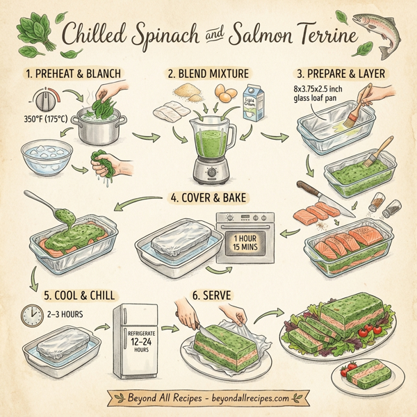 Chilled Spinach and Salmon Terrine instructions