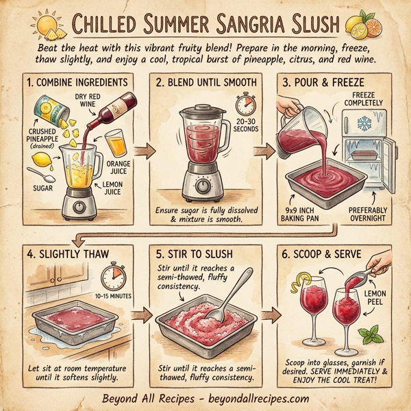 Chilled Summer Sangria Slush instructions