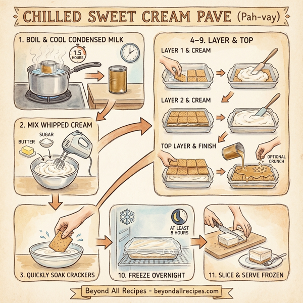 Chilled Sweet Cream Pave instructions