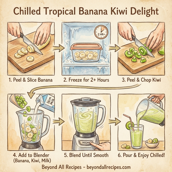 Chilled Tropical Banana Kiwi Delight instructions