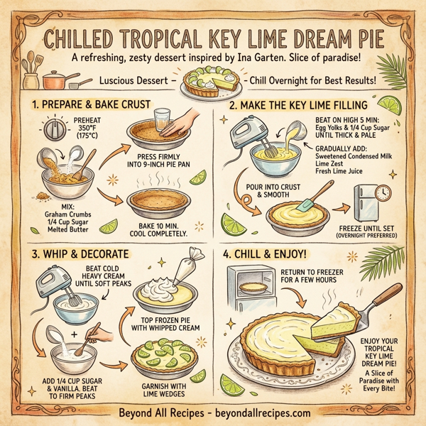 Chilled Tropical Key Lime Dream Pie instructions