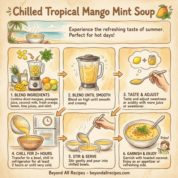 Chilled Tropical Mango Mint Soup instructions