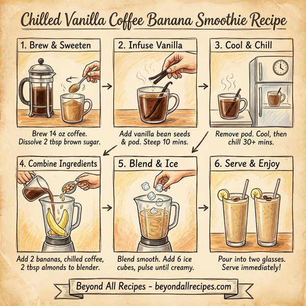 Chilled Vanilla Coffee Banana Smoothie instructions