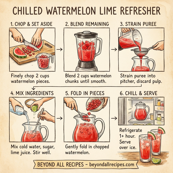 Chilled Watermelon Lime Refresher instructions