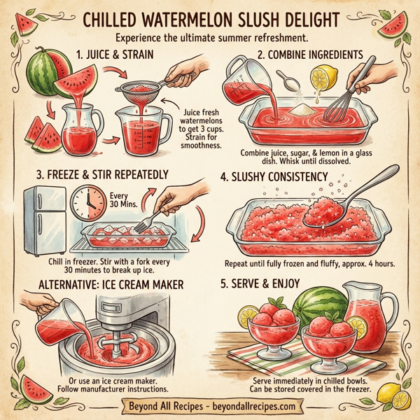 Chilled Watermelon Slush Delight instructions