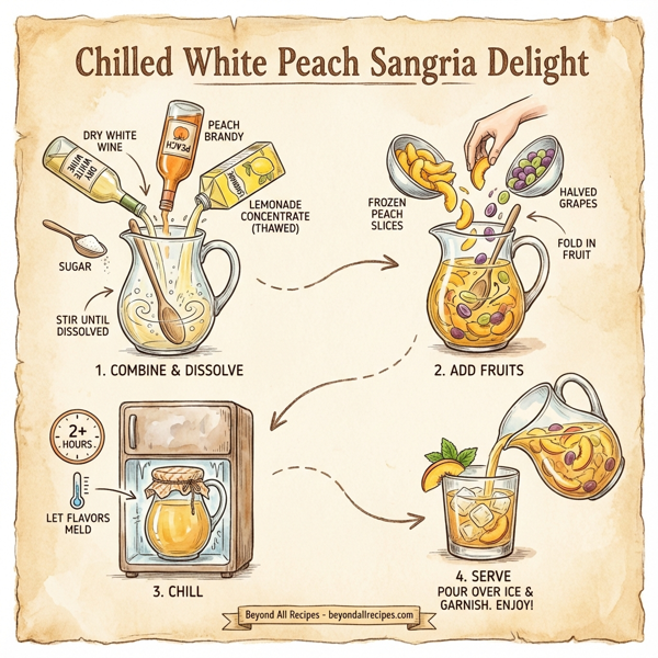 Chilled White Peach Sangria Delight instructions