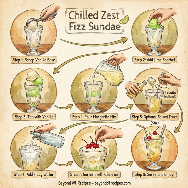 Chilled Zest Fizz Sundae instructions