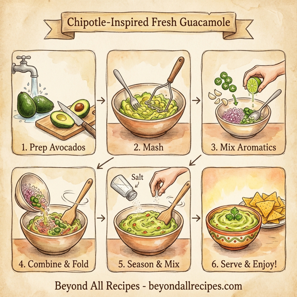 Chipotle-Inspired Fresh Guacamole instructions