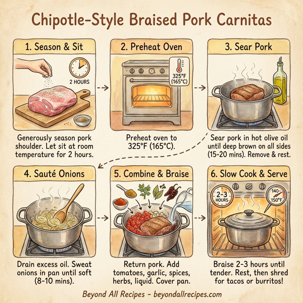 Chipotle-Style Braised Pork Carnitas instructions