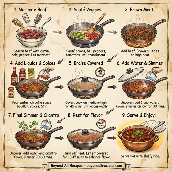 Chipotle Braised Beef Stew instructions