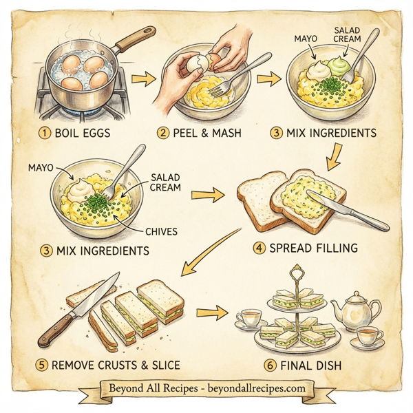 Chive-Infused Egg Tea Sandwiches instructions