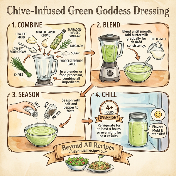 Chive-Infused Green Goddess Dressing instructions