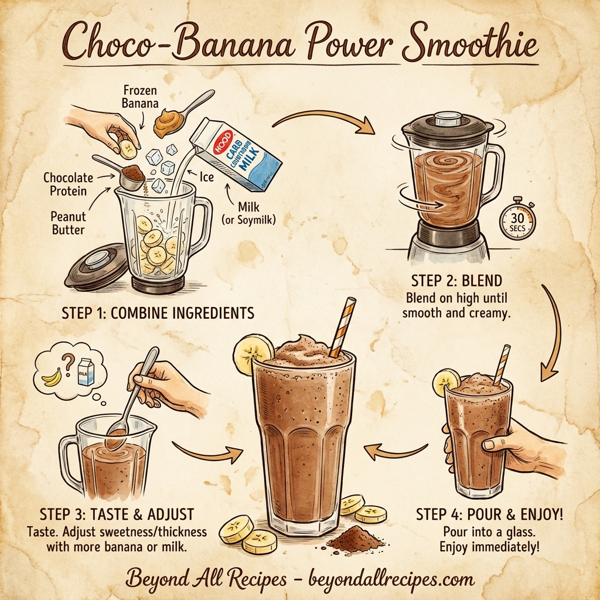 Choco-Banana Power Smoothie instructions