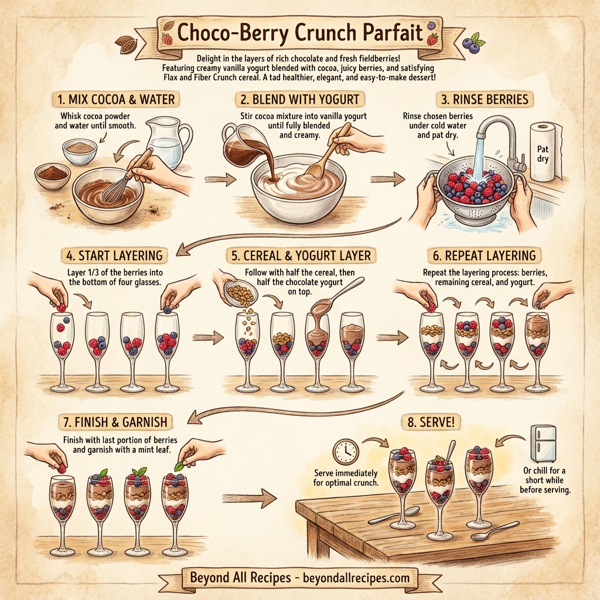 Choco-Berry Crunch Parfait instructions