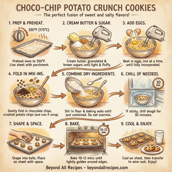 Choco-Chip Potato Crunch Cookies instructions