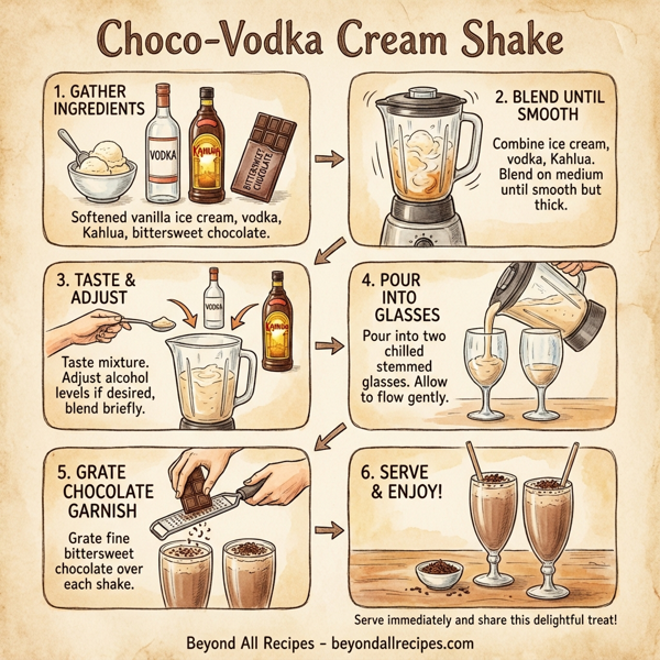 Choco-Vodka Cream Shake instructions