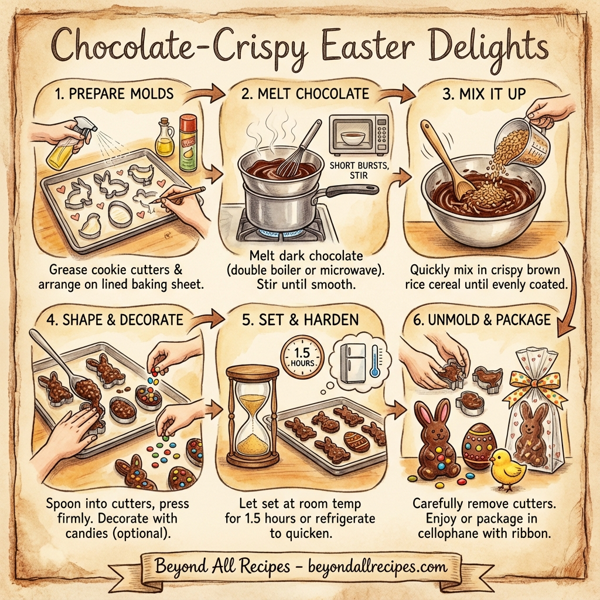 Chocolate-Crispy Easter Delights instructions