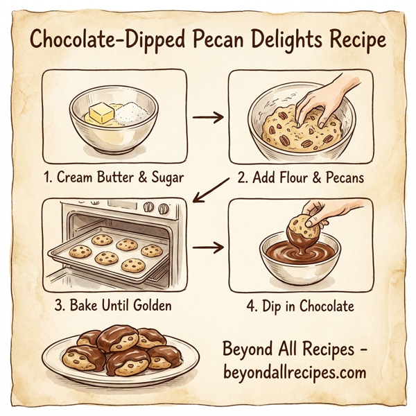 Chocolate-Dipped Pecan Delights instructions