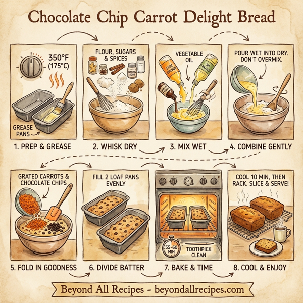 Chocolate Chip Carrot Delight Bread instructions