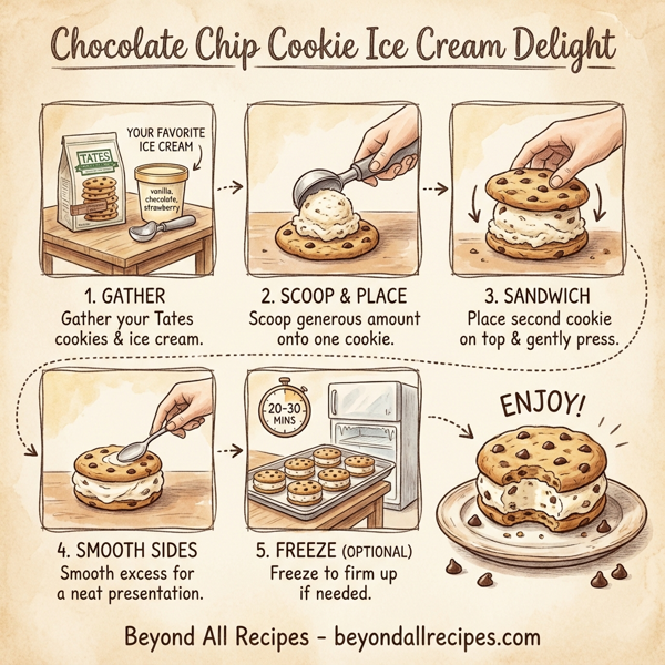 Chocolate Chip Cookie Ice Cream Delight instructions